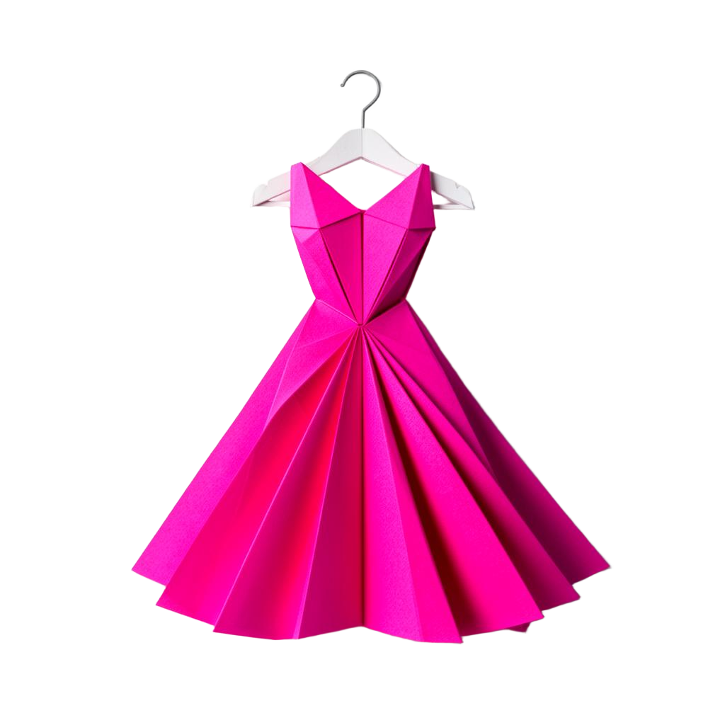 Origami fashion design sculpture