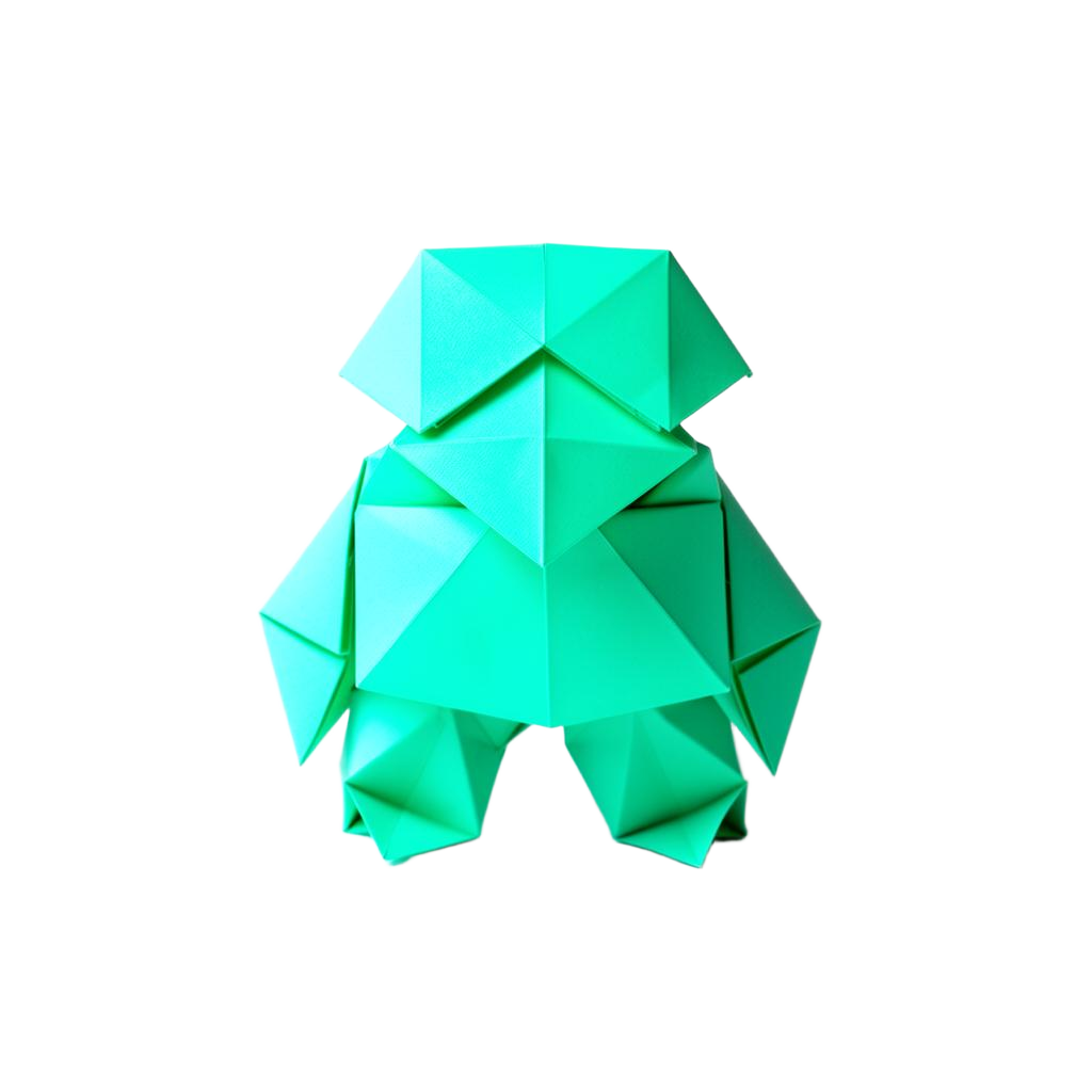 Origami robotics sculpture