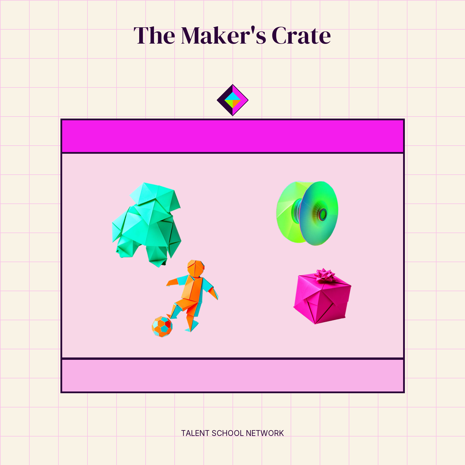 The Maker's Crate — flat-vector crate illustration