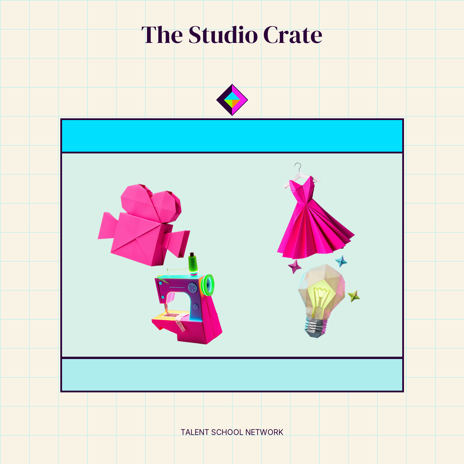 The Studio Crate — flat-vector crate illustration