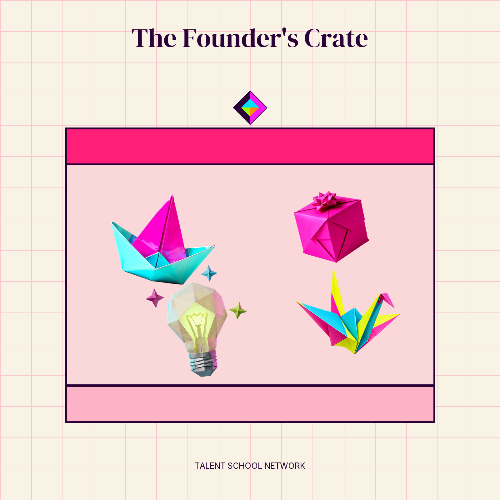 The Founder's Crate — flat-vector crate illustration