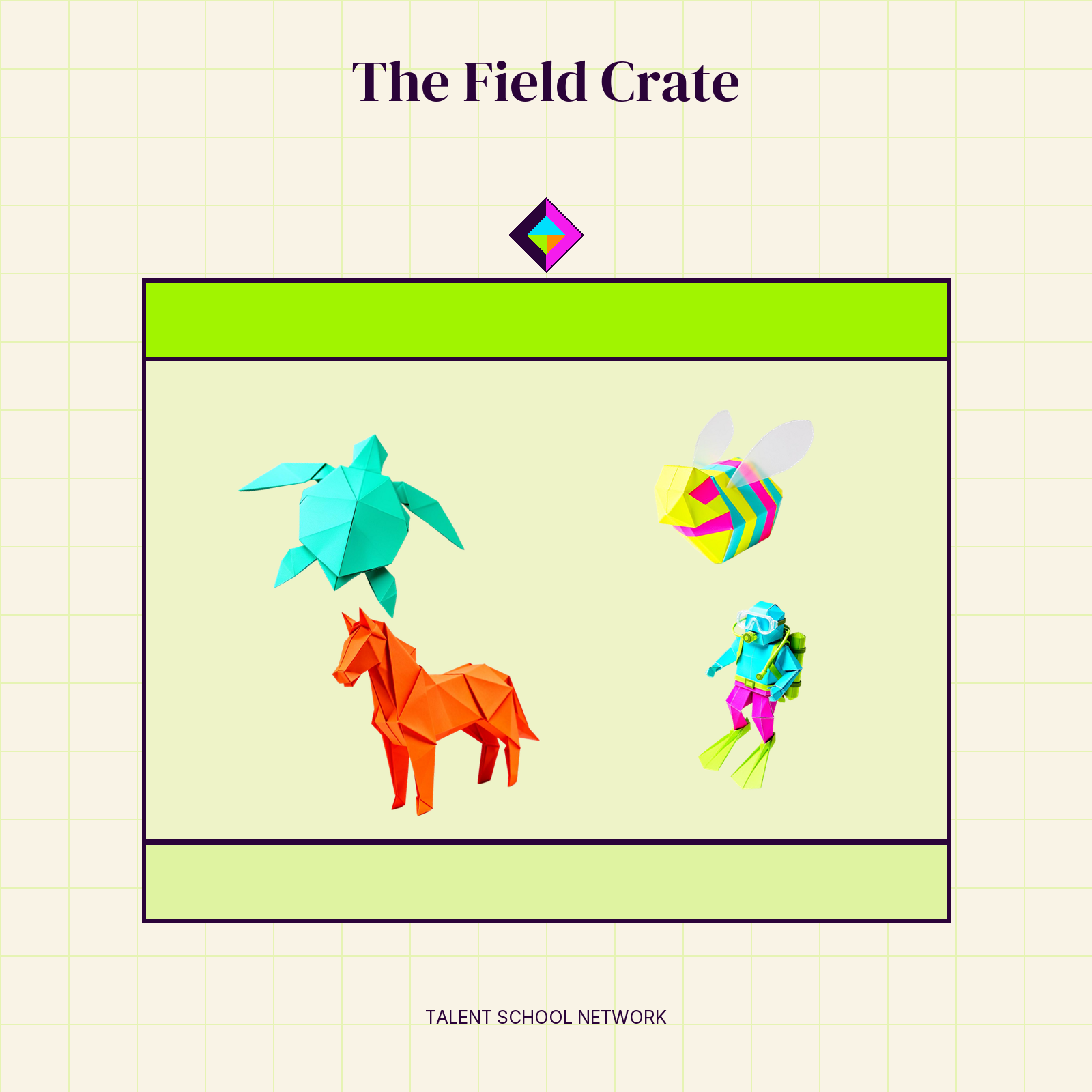 The Field Crate — flat-vector crate illustration