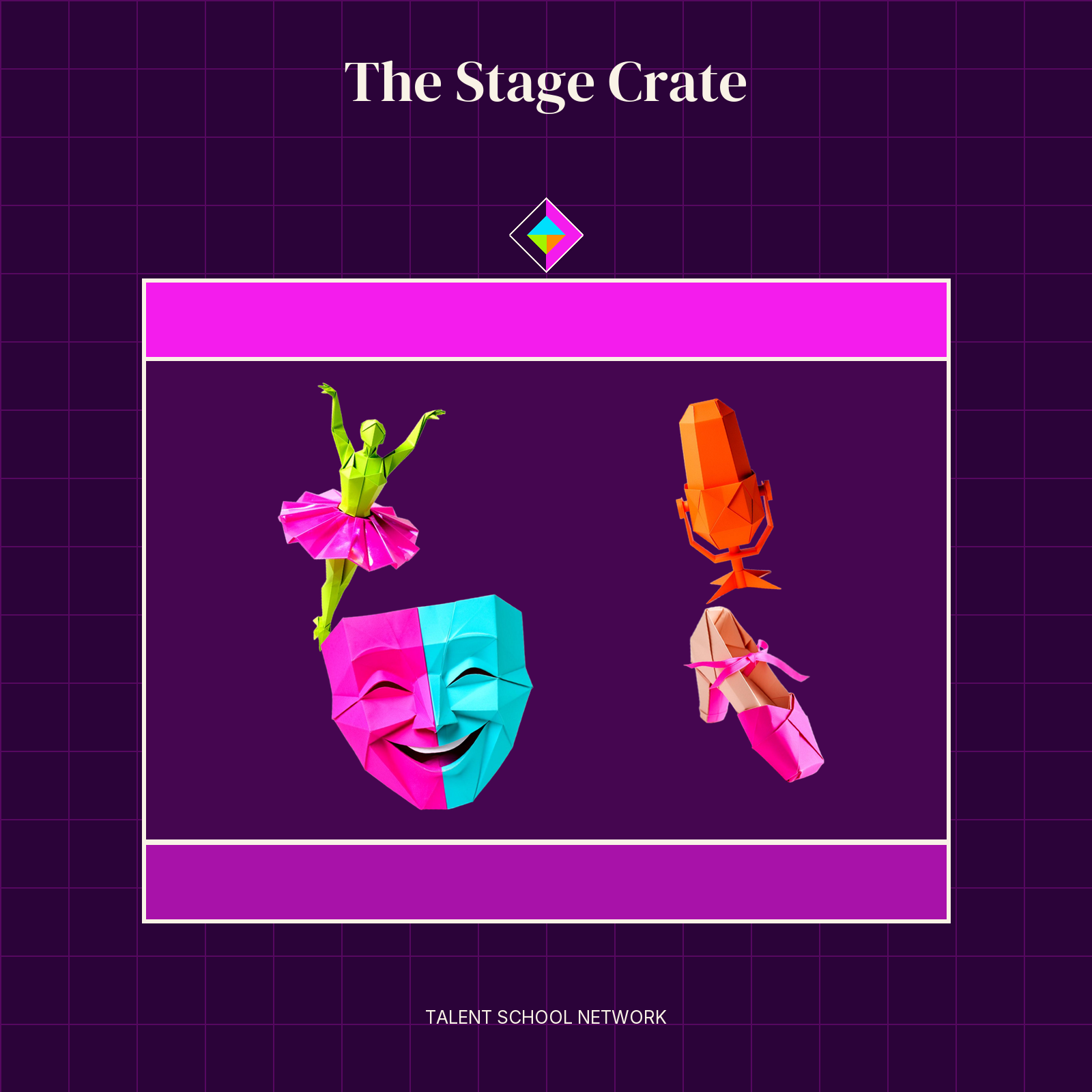 The Stage Crate — flat-vector crate illustration