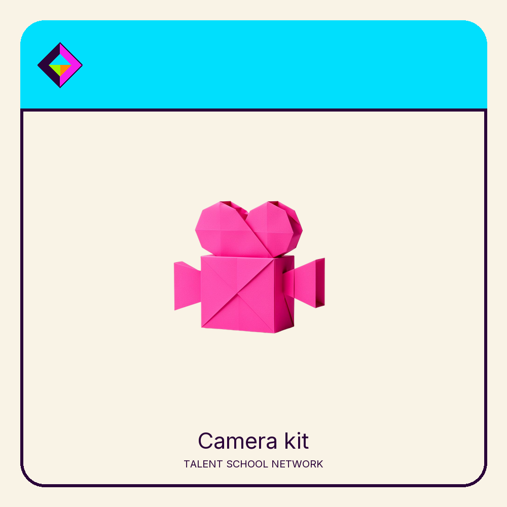 Camera kit — flat-vector supply illustration