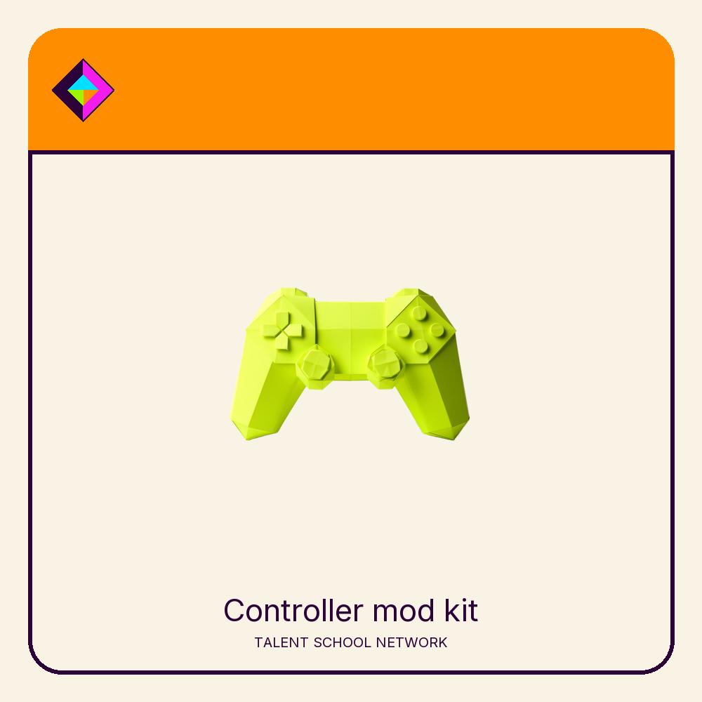 Controller mod kit — flat-vector supply illustration