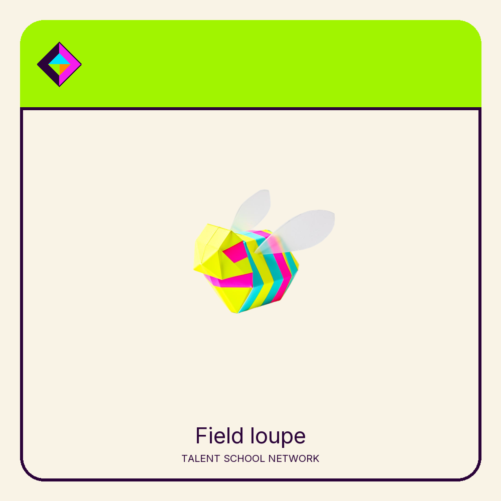 Field loupe — flat-vector supply illustration