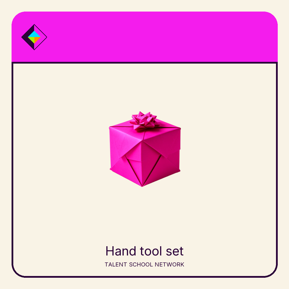 Hand tool set — flat-vector supply illustration