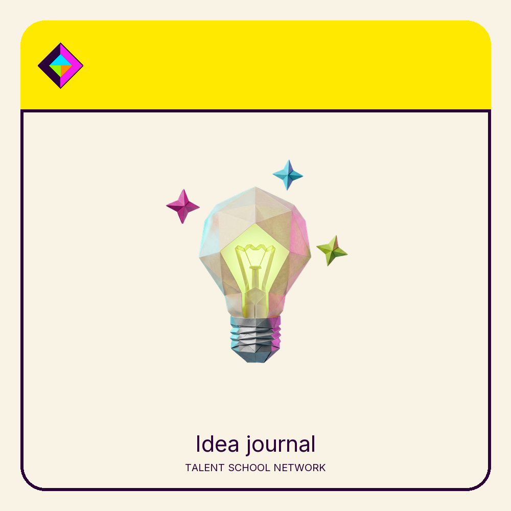 Idea journal — flat-vector supply illustration