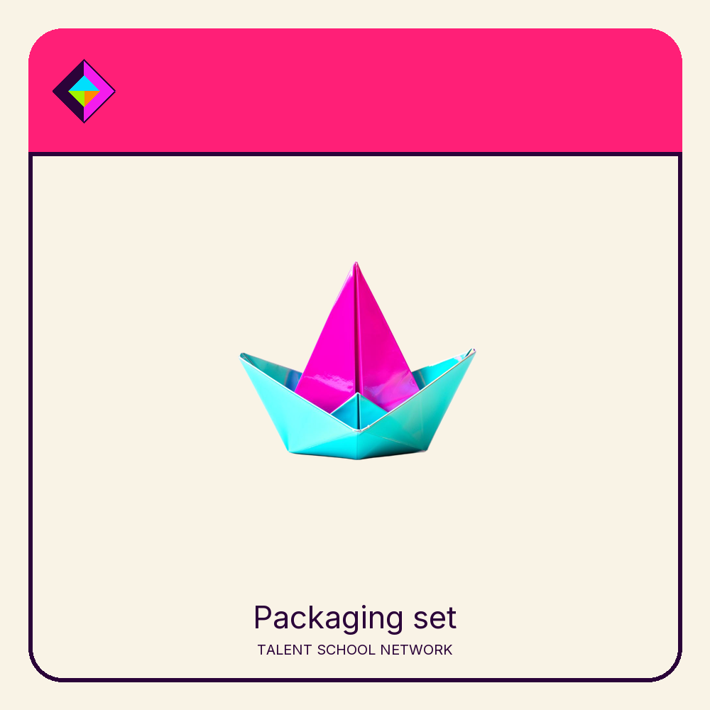 Packaging set — flat-vector supply illustration