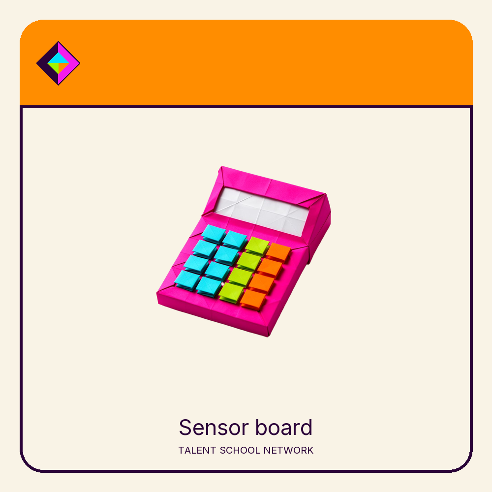 Sensor board — flat-vector supply illustration
