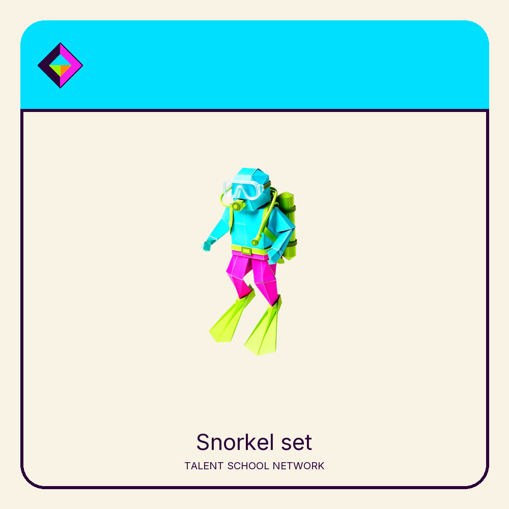 Snorkel set — flat-vector supply illustration