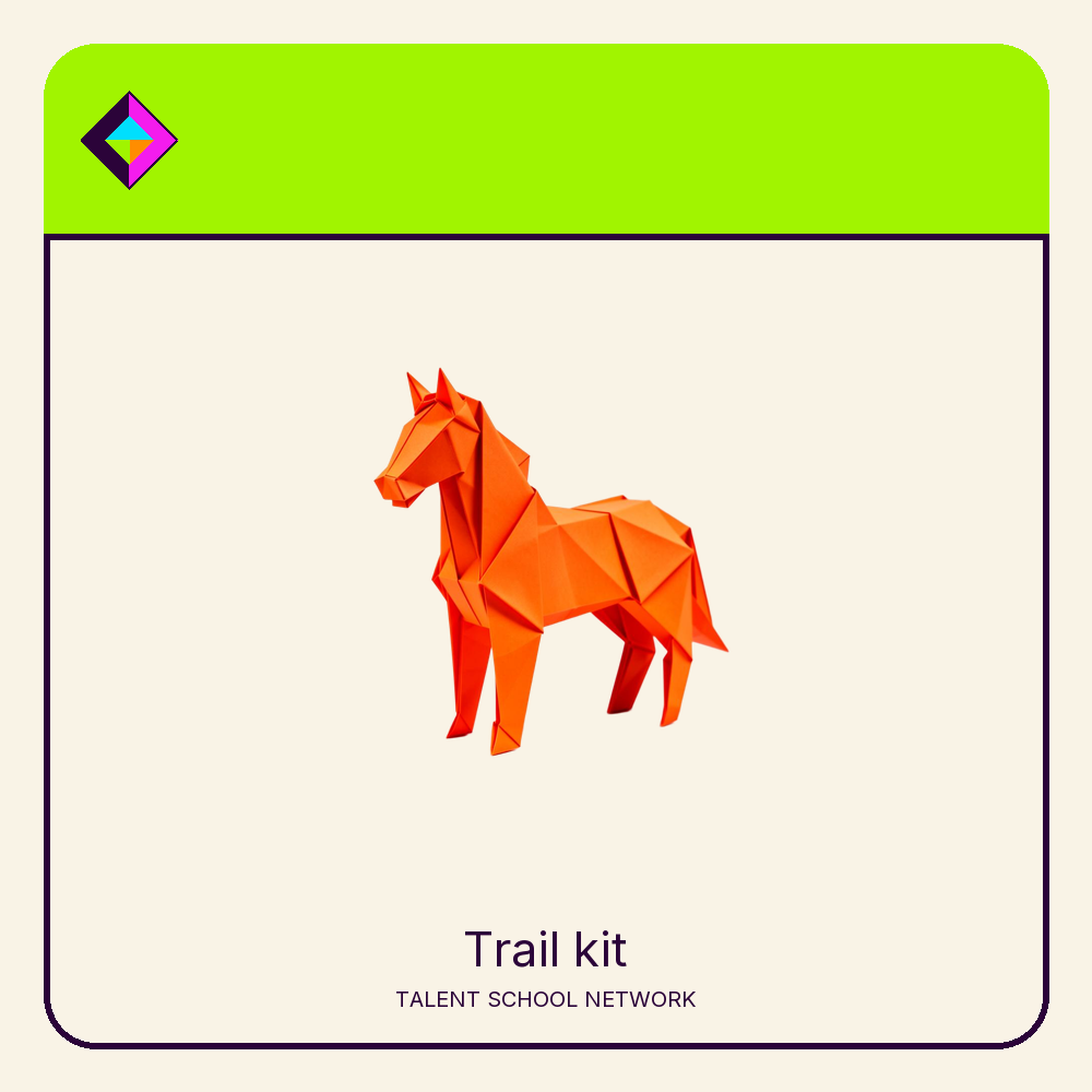 Trail kit — flat-vector supply illustration