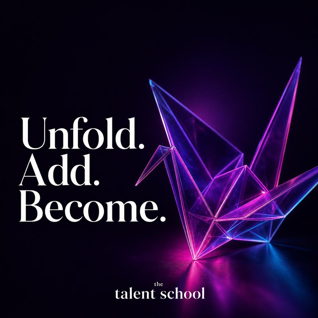 IG post — Origami / Neon Purple